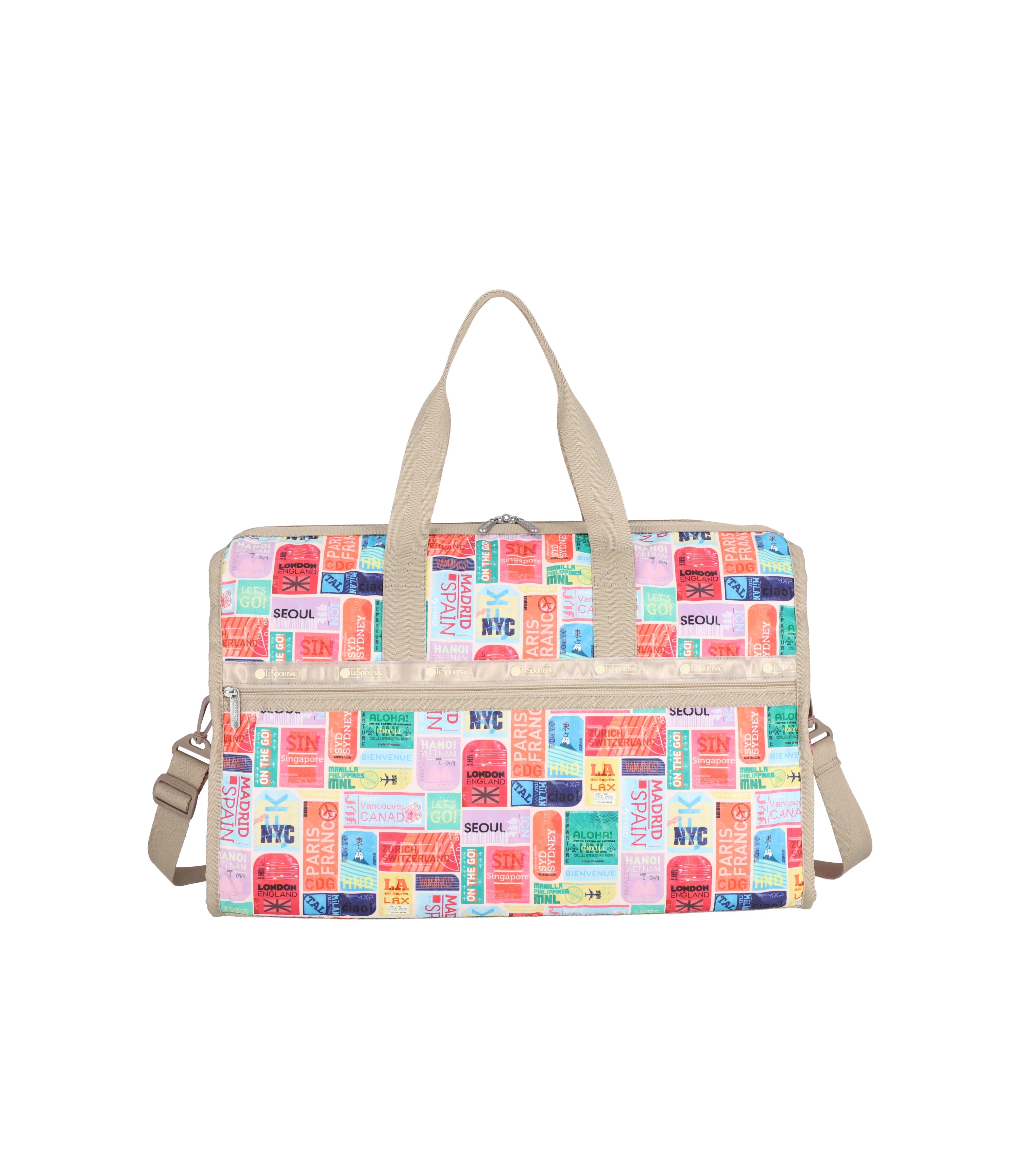Deluxe Large Weekender - Travel Tags print – LeSportsac