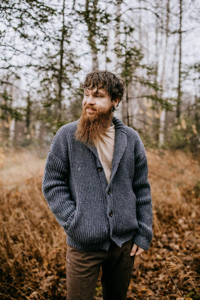 Crochet Kit - Men's Shawl Collar Cardigan – Lion Brand Yarn