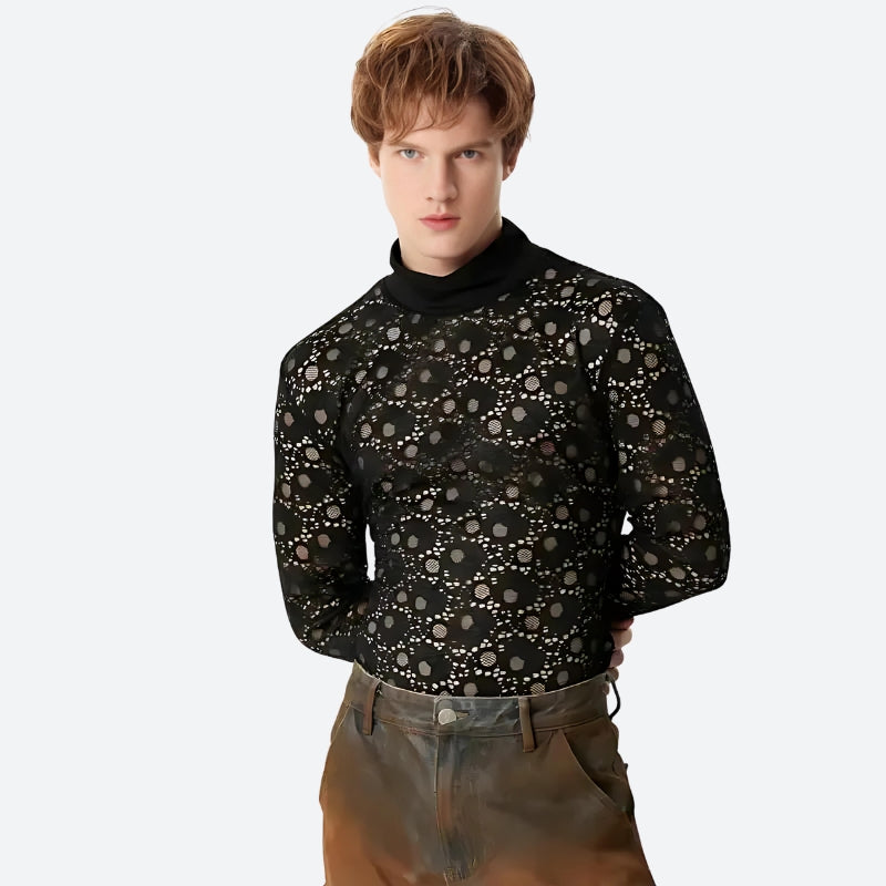 Polka Dots Lace Sheer Top - Litlookz Studio