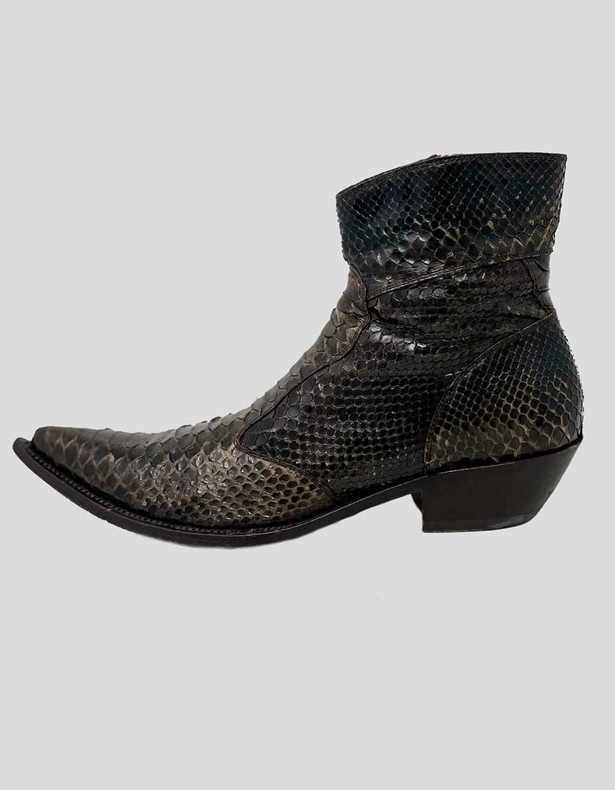 Gianni Barbato Python Boots Size 41.5 It – LuxAnthropy