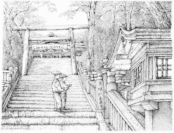 オーダースケッチ オーダー絵画 佳山隆生 ～ ペン画 水彩画 ～