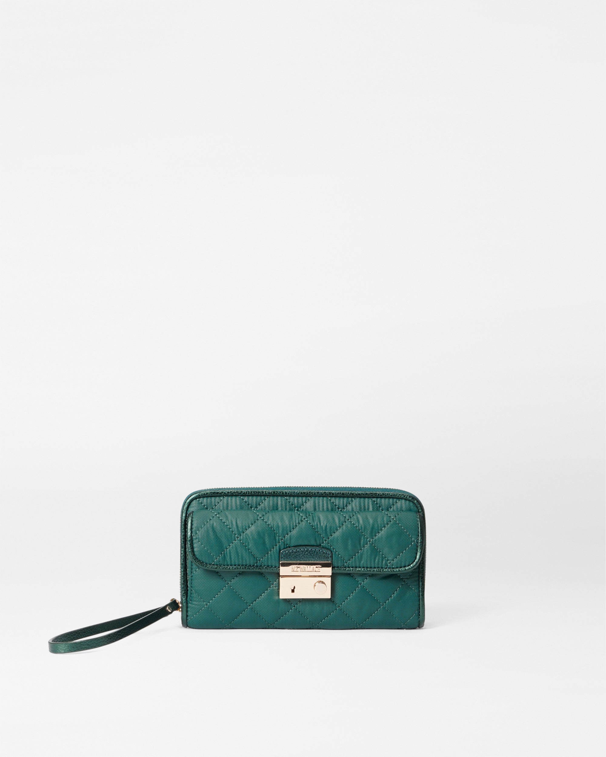 Emerald Green Wristlet Wallet | MZ Wallace