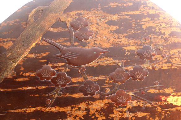 角館樺細工 桜皮十六角茶櫃・茶筒・茶托 - 骨董、古民具、古書の“芳栄堂”