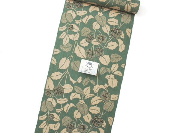 竺仙 奥州小紋浴衣(鬼灯) | 商品紹介 | 染と織たかはし