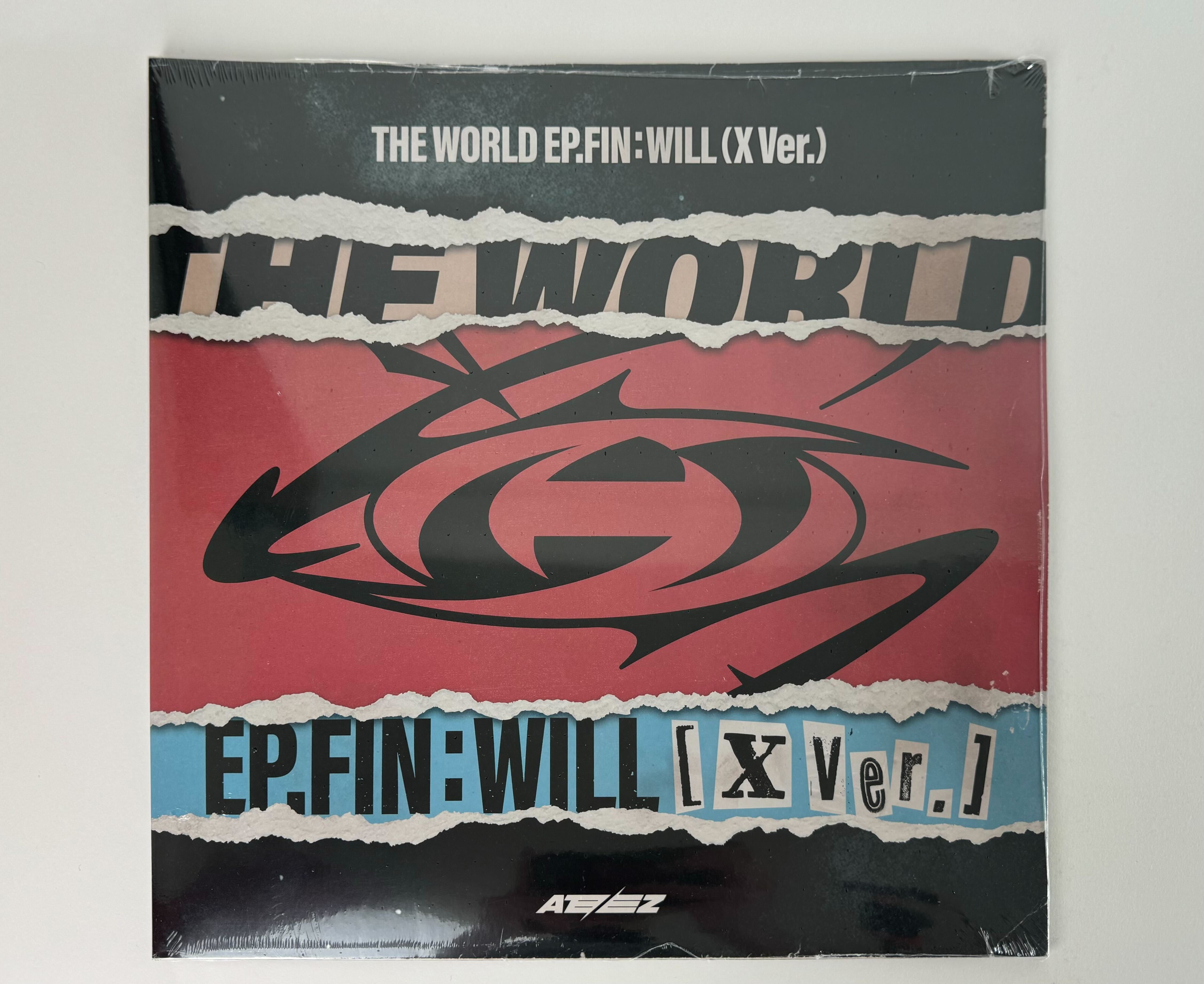 Ateez - THE WORLD EP.FIN : WILL (X Ver.) [Clear Vinyl OR Black Ice Vin