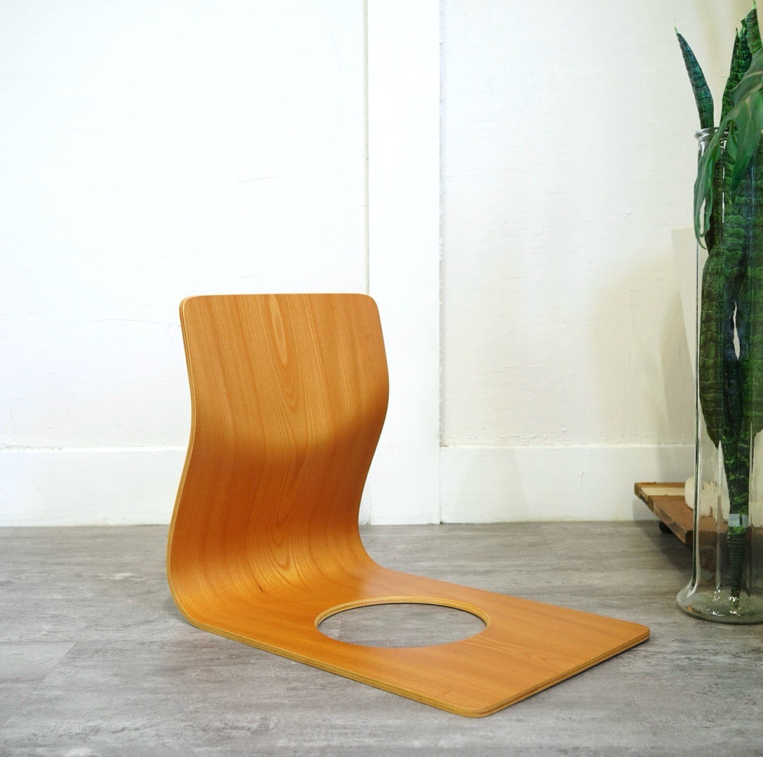 Tendo / 天童木工 座椅子 S-5046KY-NT 藤森健次 中古 ケヤキ 和室 日本