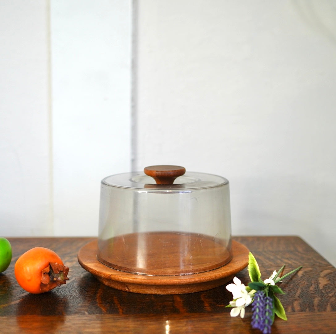 北欧ヴィンテージ チーズドームチーク材 デンマーク 60's 小物入れ