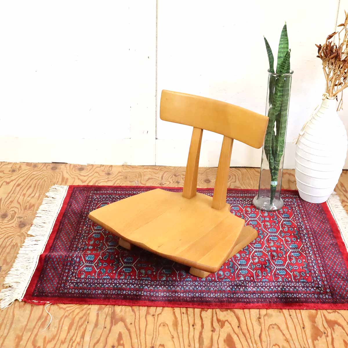 飛騨産業 / HIDA 円空 座椅子【1】 佐々木敏光 佐々木敏光 ナラ無垢材