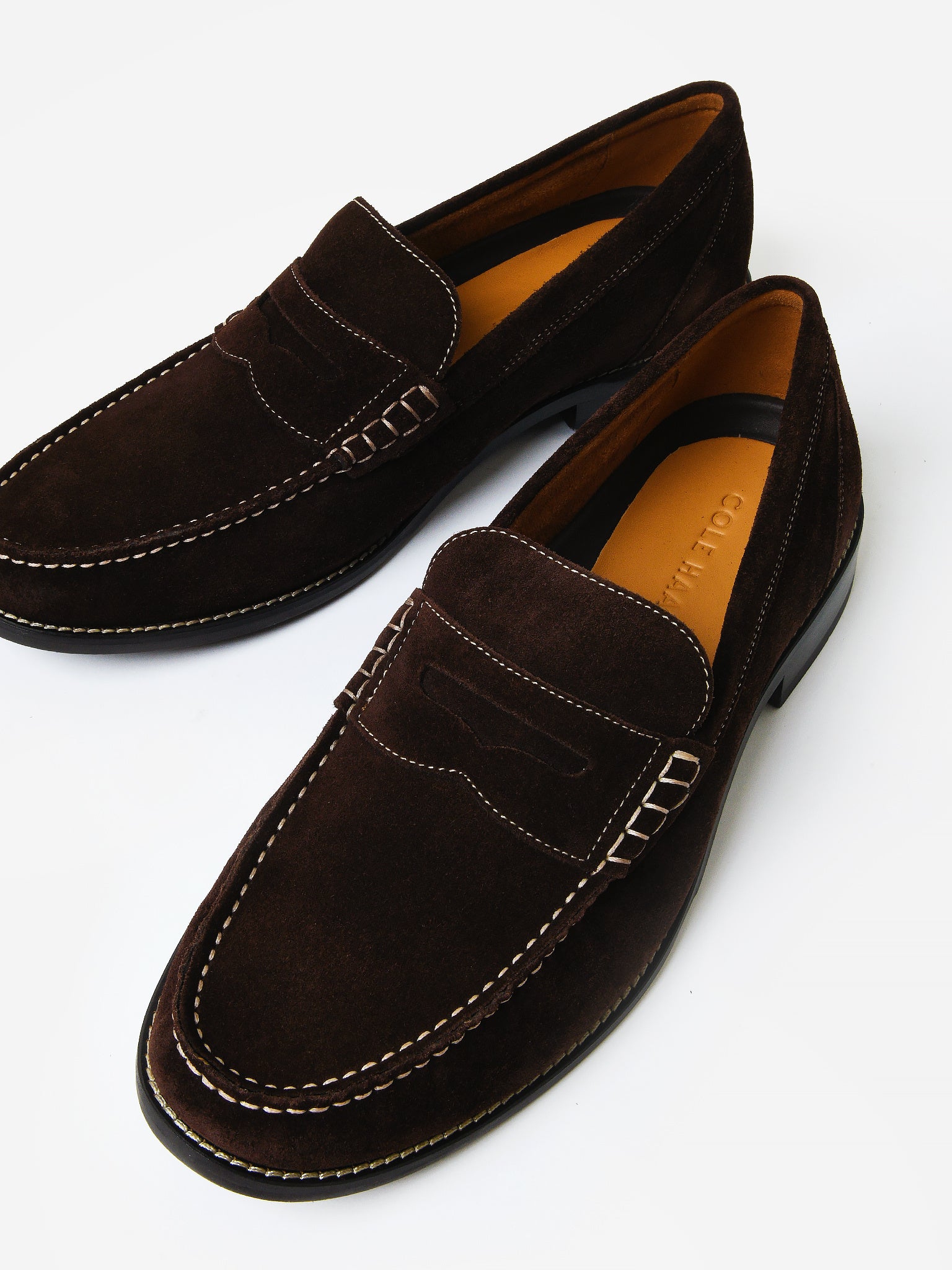 Cole Haan Men's Pinch Grande Suede Penny Loafer – Saint Bernard