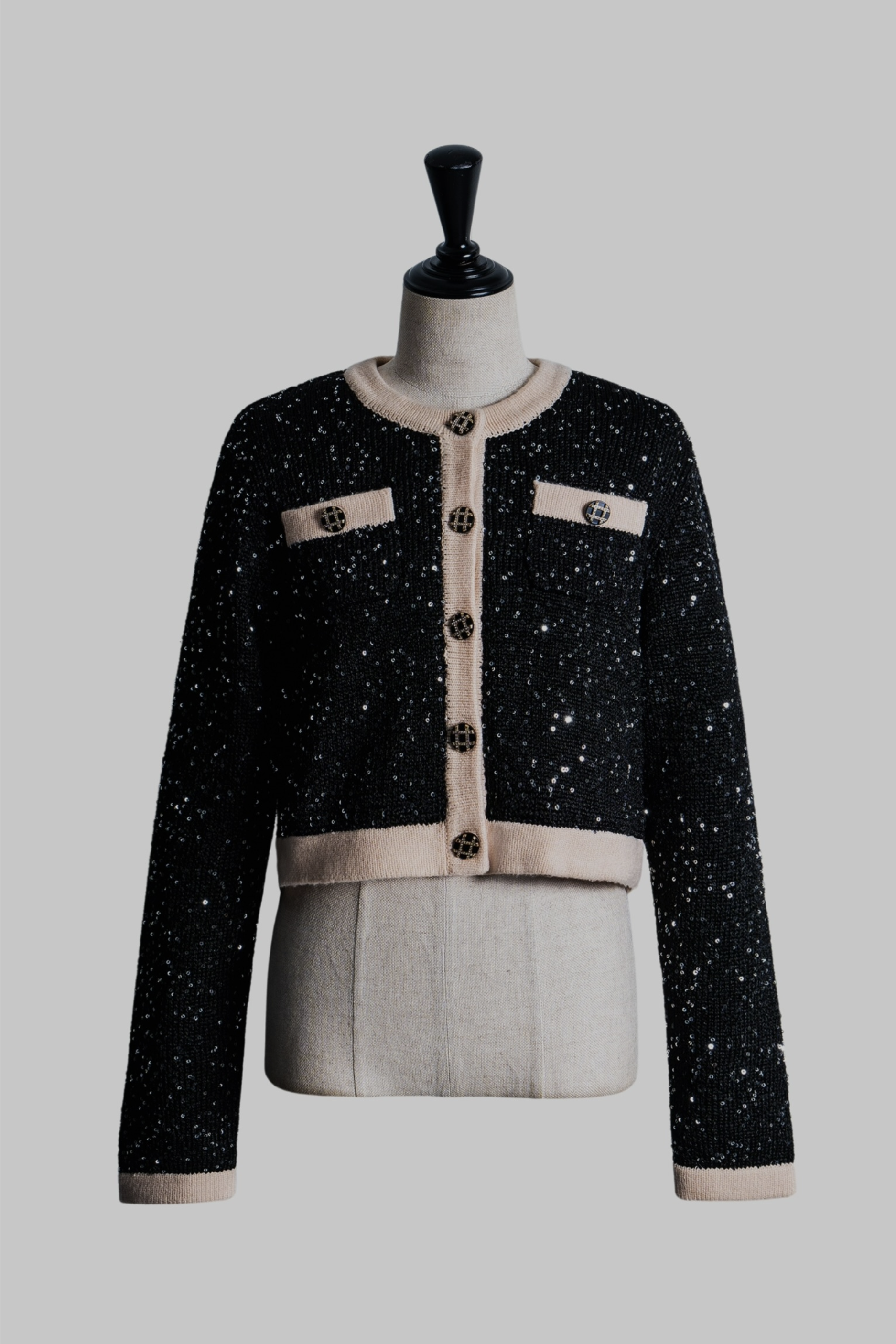 Brilliant bicolor cardigan – shéller / シェリエ