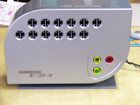 イオンメデックのマイナスイオン発生装置、発生イオン濃度、イオン濃度
