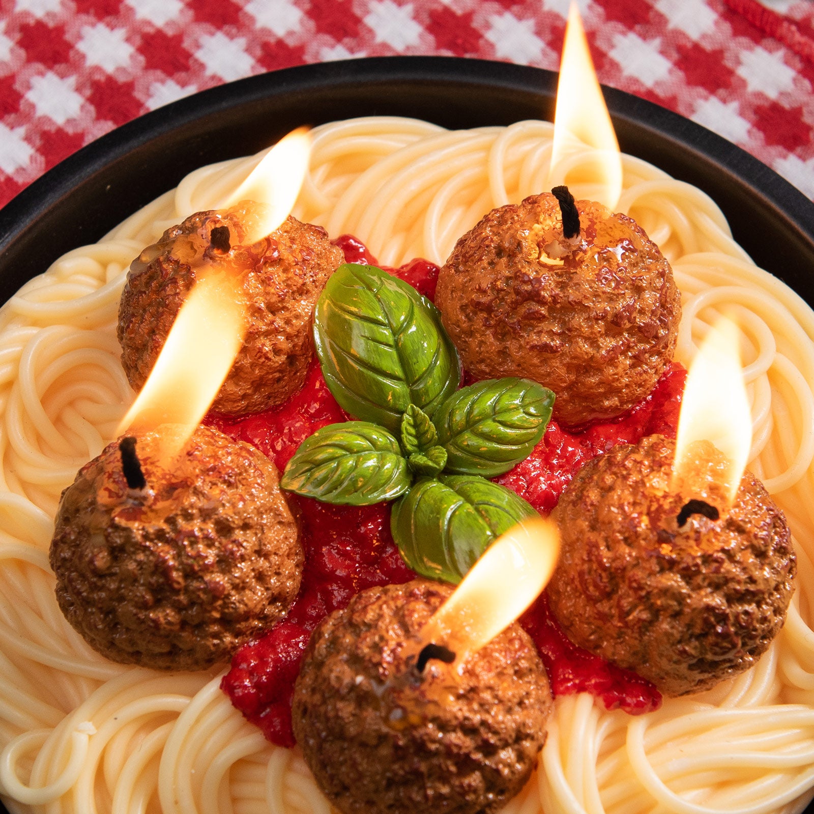 Spaghetti and Meatballs Pasta Food Novelty Candle - Southlake Gifts