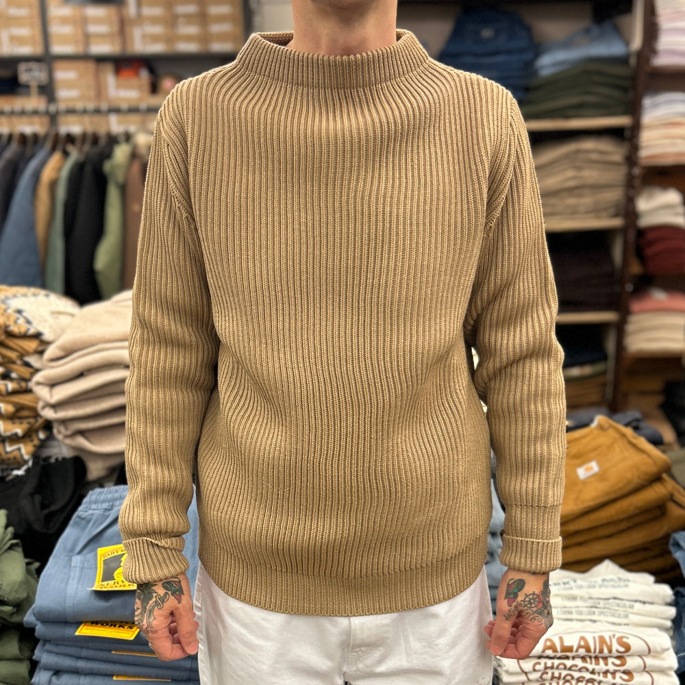 andersen andersen navy crewneck camel – www.sublime.bz