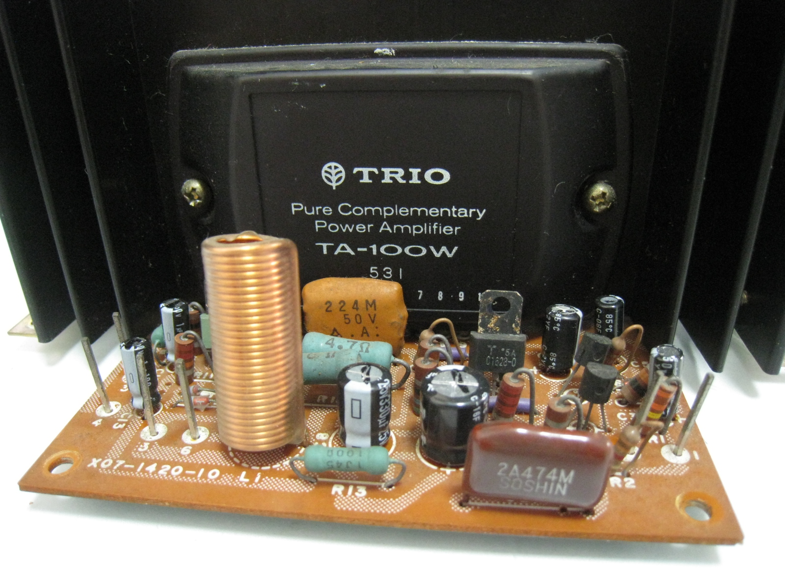 TRIO プリメインアンプ KA-7500 の修理（追レポート）