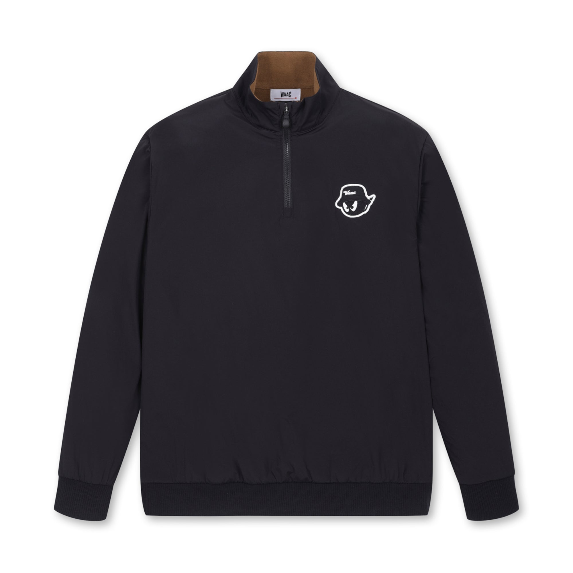 MEN WAACKYハーフジッププルオーバー ブラック