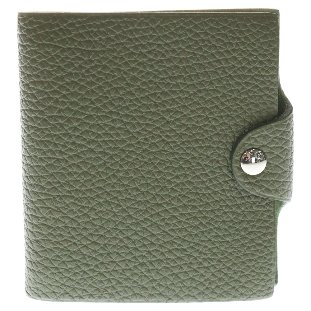 HERMES(エルメス) ユリス ミニ トゴ レザー手帳カバー カーキ □N刻印