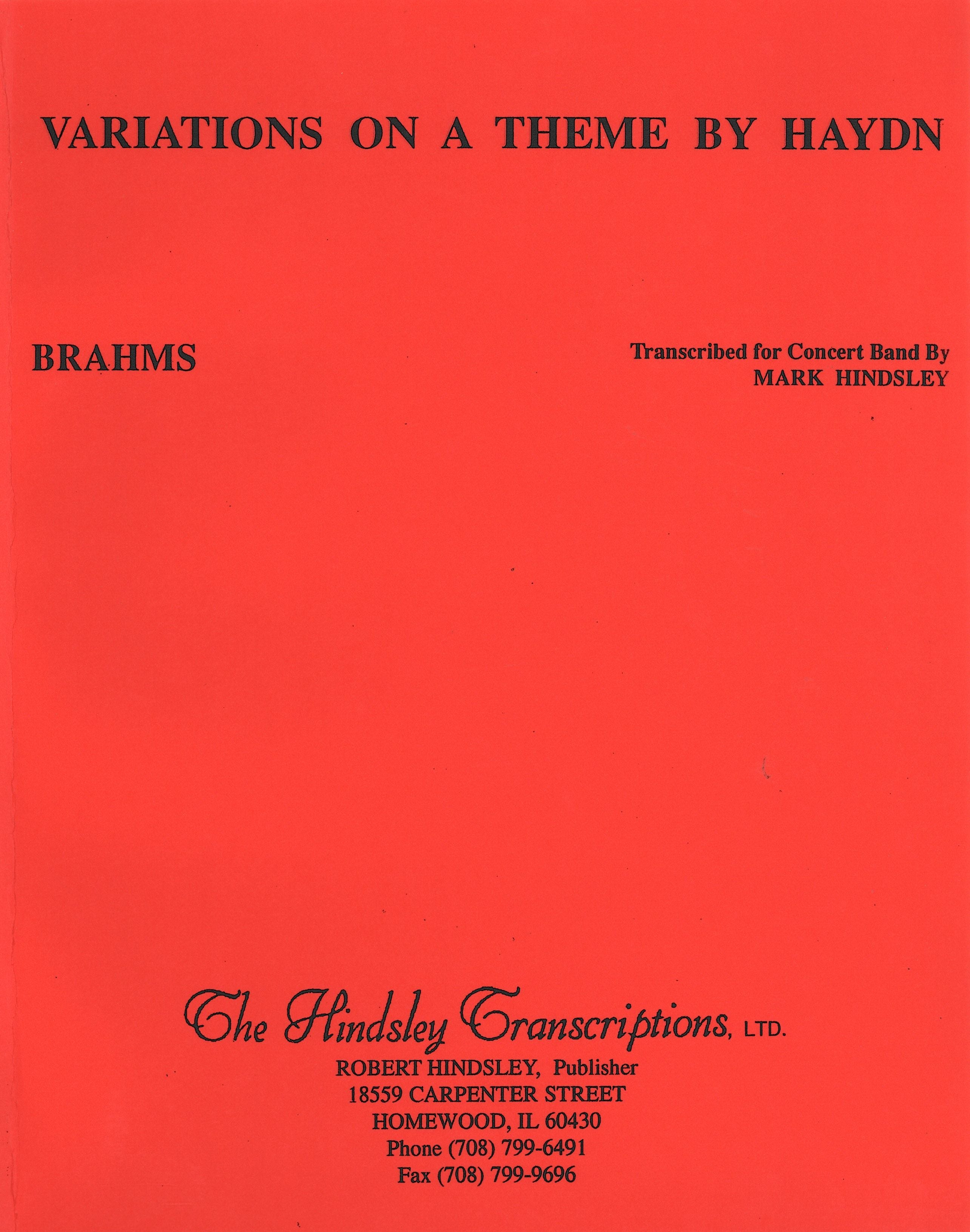 ハイドンの主題による変奏曲／Variations on a Theme by Haydn