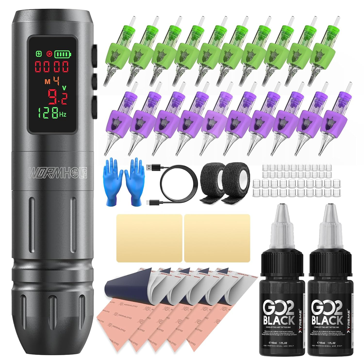 Wormhole Wireless Tattoo Pen Kit with Xtreme Ink – wormholesupply