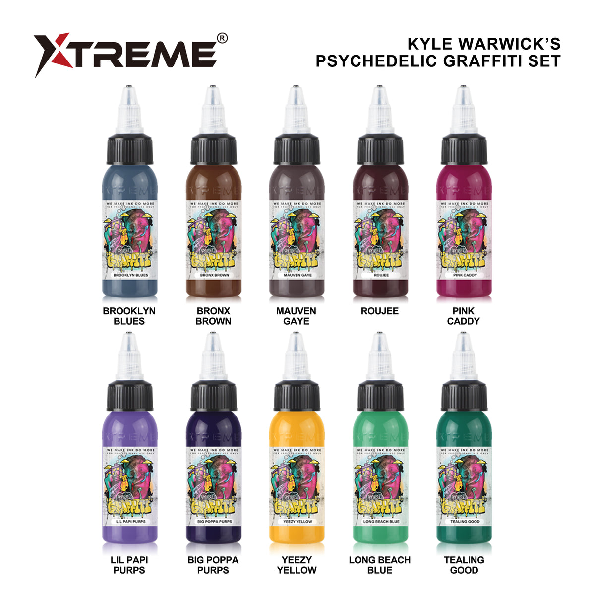 KYLE WARWICK'S PSYCHEDELIC GRAFFITI SET – Xtreme Inks