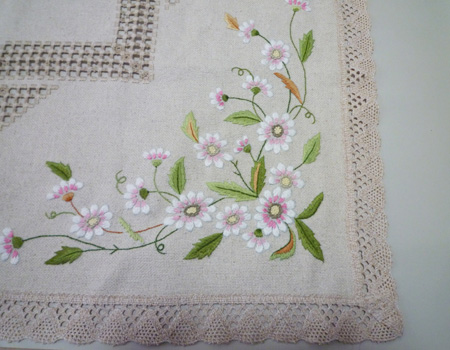 専用】テーブルクロス 戸塚刺繍 戸塚刺繍 テーブルクロス 花