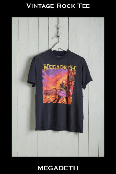 MEGADETH(メガデス)ヴィンテージTee | YELLOW CAKE | イエローケーキ