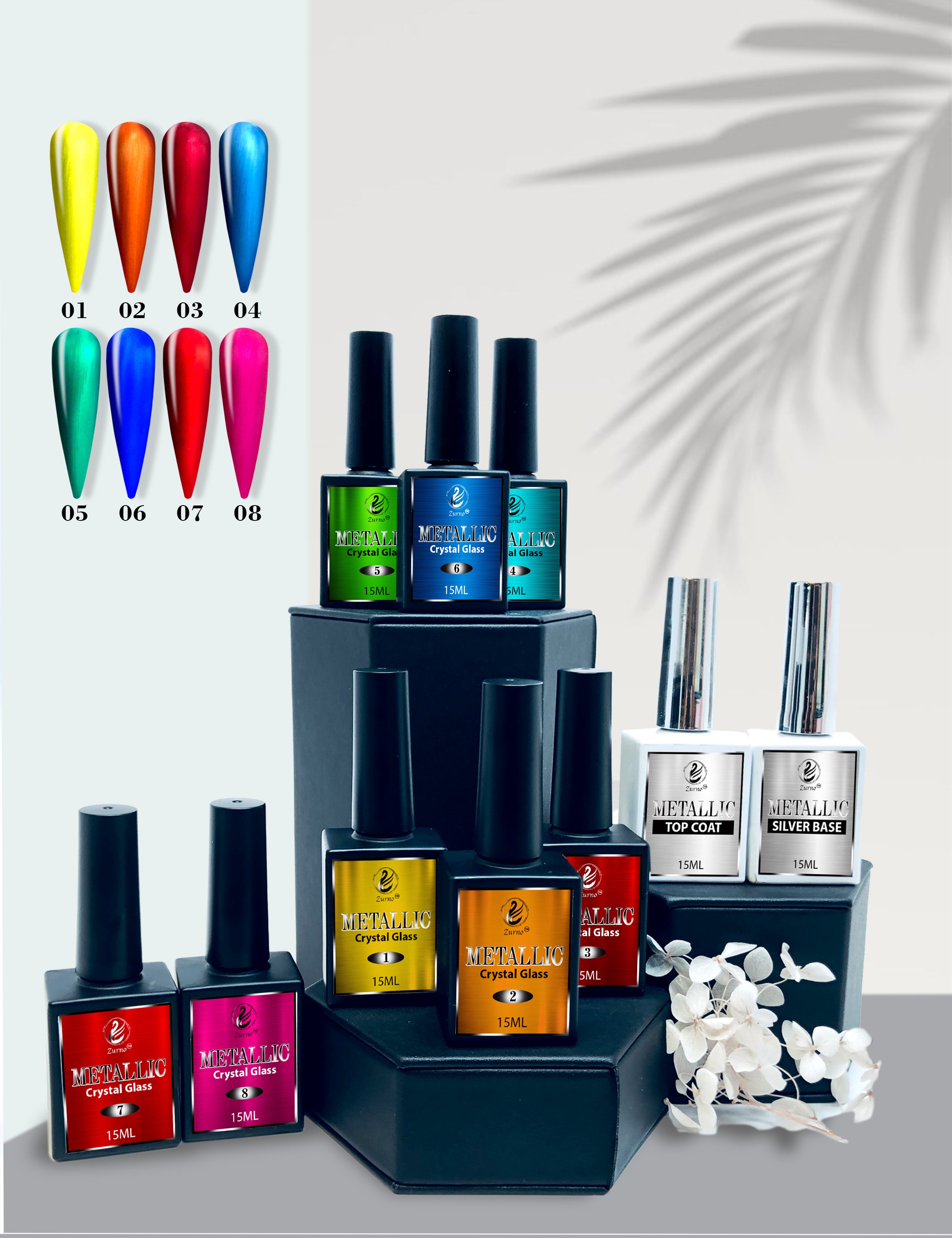 METALLIC GEL SET – Nailsjobs by Zurno