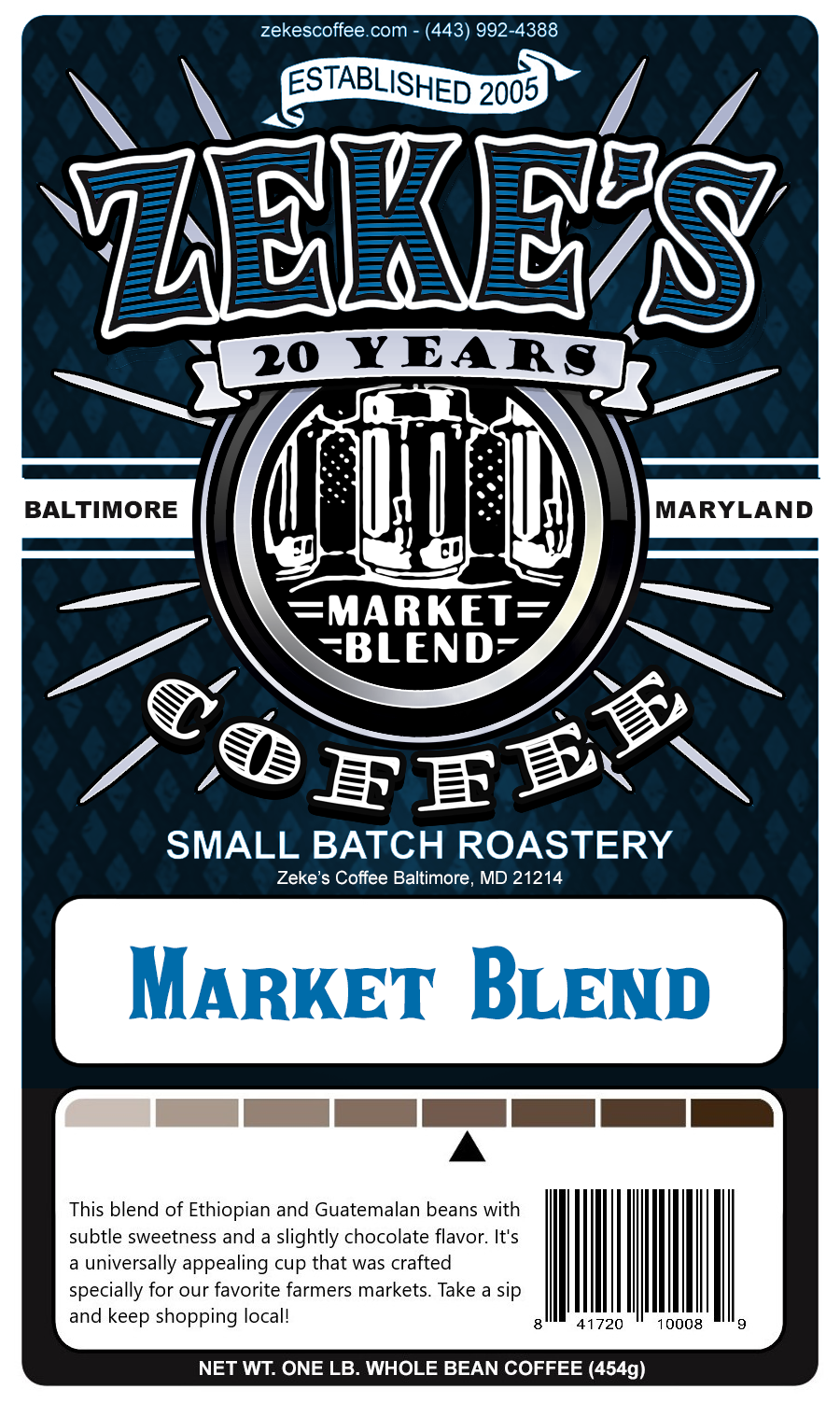 Market Blend, 1 lb (16 oz) – Zeke's Coffee