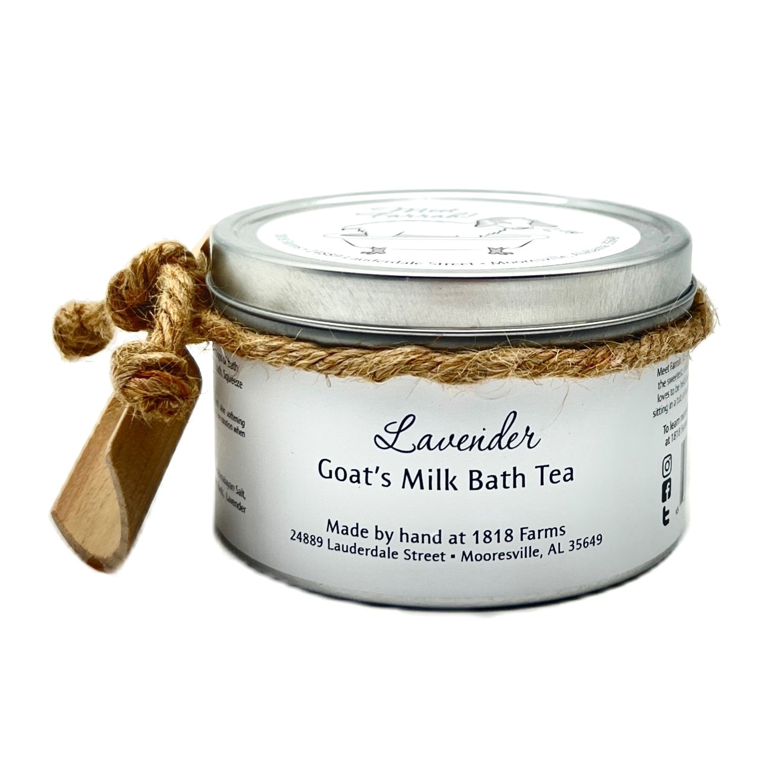 Lavender Goat's Milk Bath Tea Tin – 1818 Farms