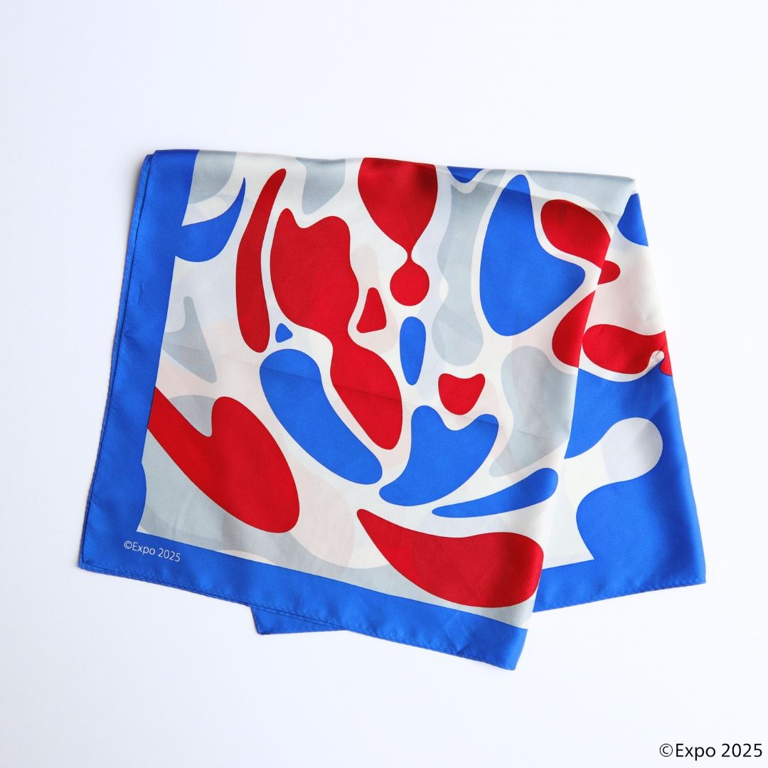 匿名配送】超貴重！'70大阪万博 スカーフ 証紙付き 匿名配送】超貴重