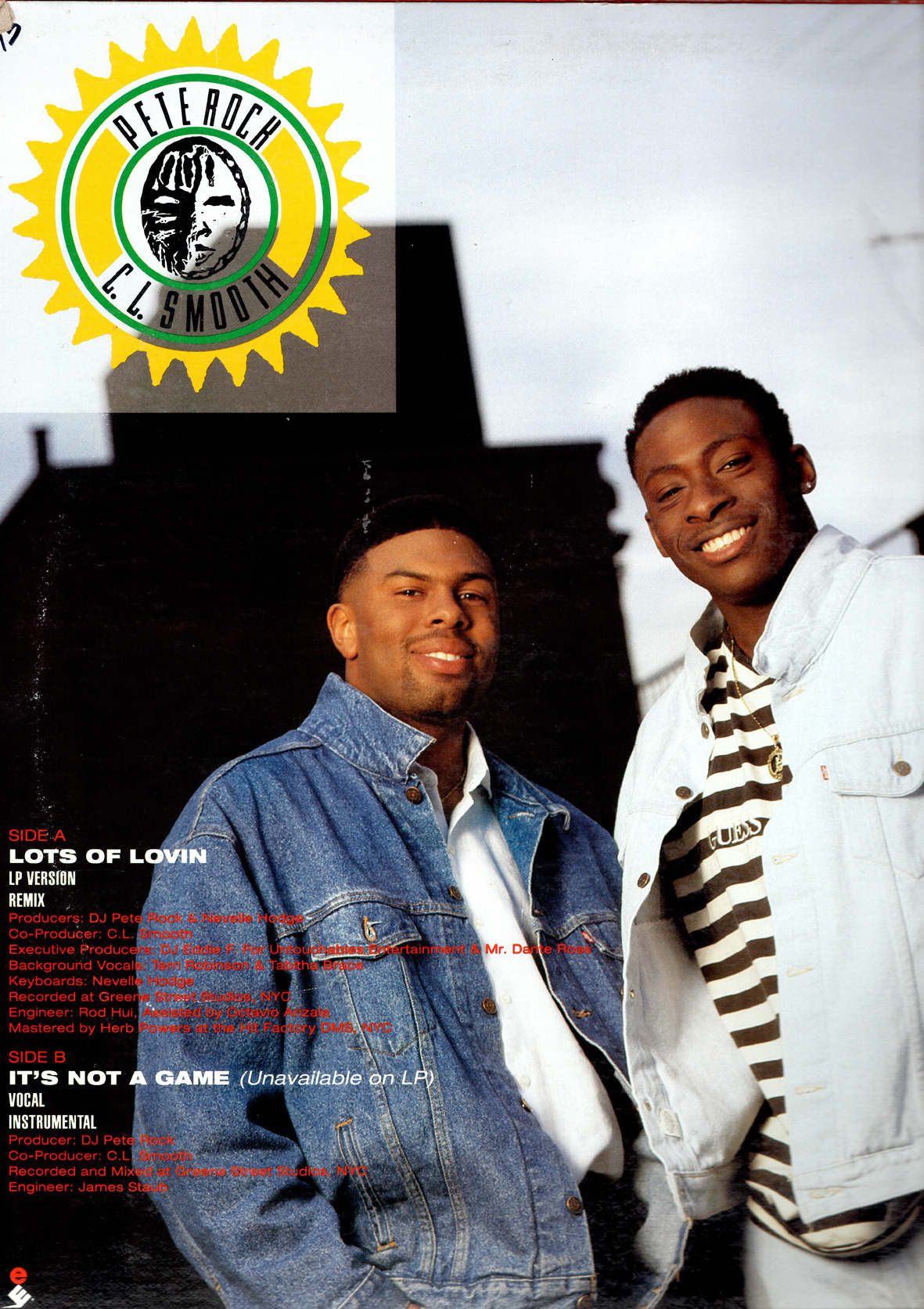 HipHop-TheGoldenEra: Pete Rock & CL Smooth - It's Not a Game - 1993