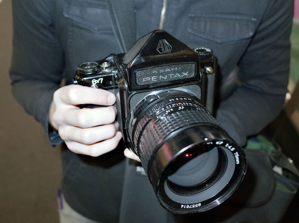 tokyo camera style — Shinjuku Asahi Pentax 6x7 with 75mm f4.5 lens