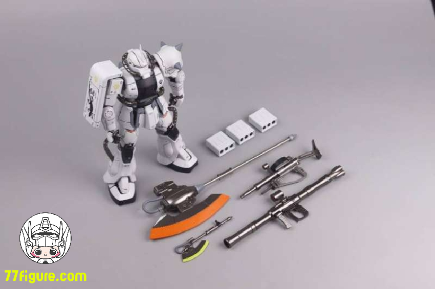 Ace 1/72 ザク 白アップグレードVer. 塗装済み可動フィギュア