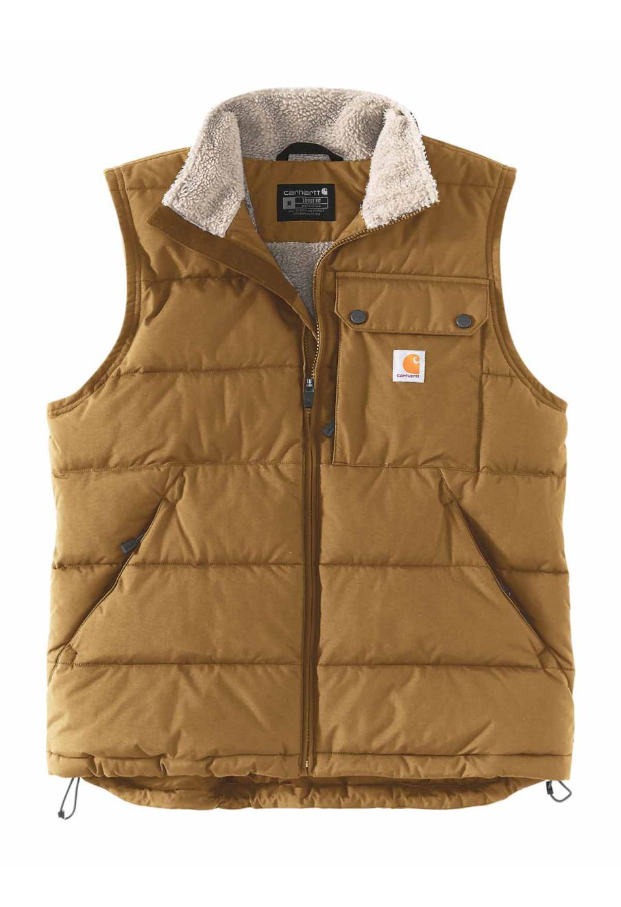 105475 Work Vest Montana Insulated Sherpa Carhartt Oak Brown B33
