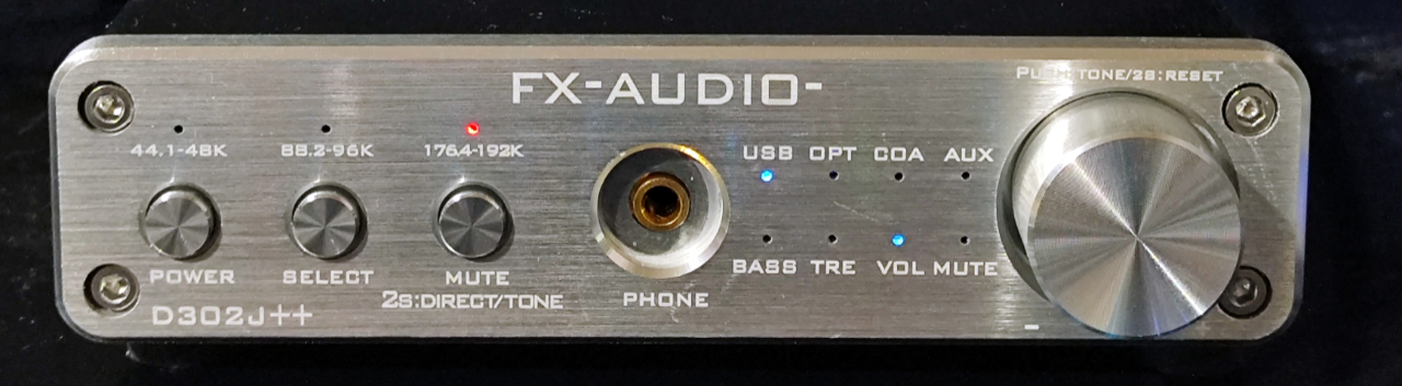 FX-AUDIO- D302J++をレビュー：ハイレゾ（24bit/192kHz）対応デジタル