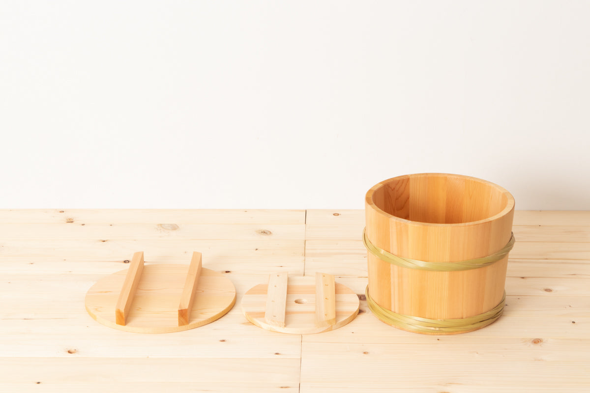さわらの漬物桶 竹タガ仕上げ – 市川籠店 | 1basketry