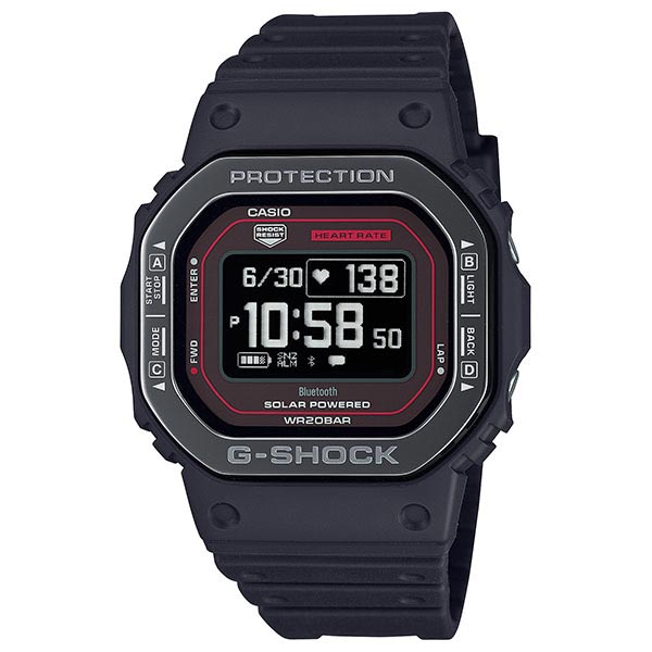 カシオ Gショック G-SHOCK G-SQUAD DWH5600 ブラック レッド DW