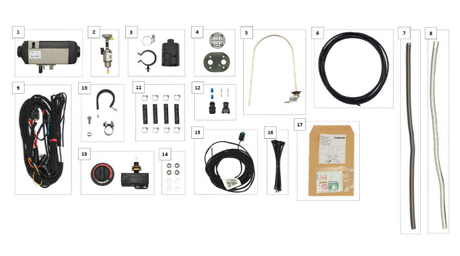 Webasto Air Top 2000 STC 12v Diesel heater kit