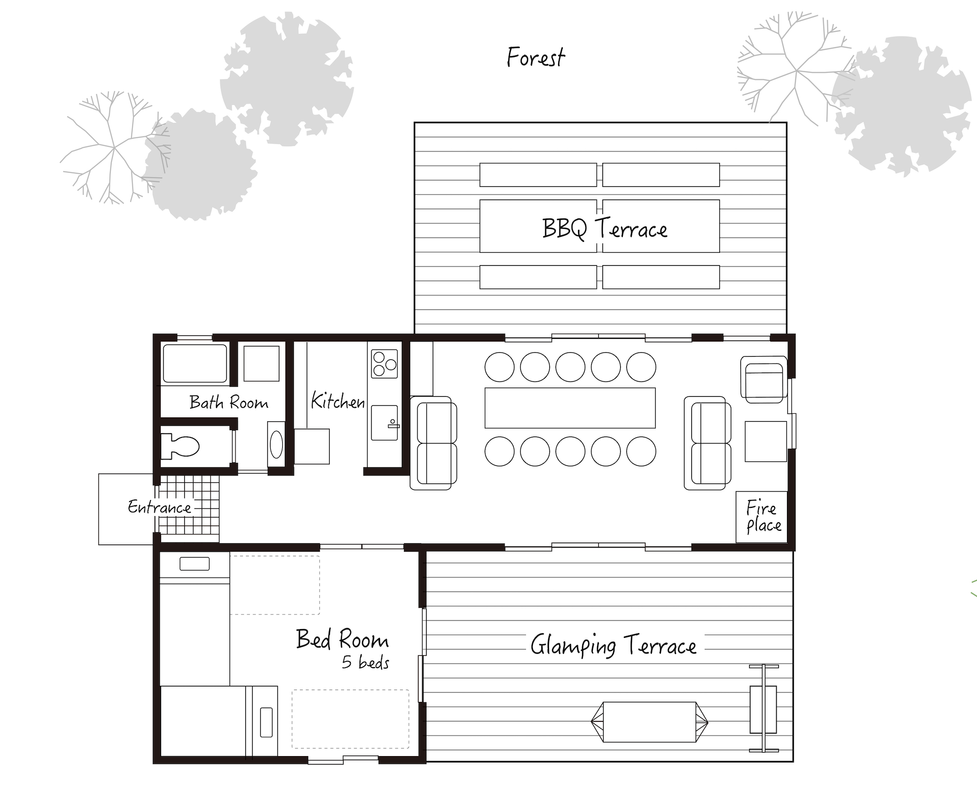 道志村RentalVilla12498番地〉ルーム（お部屋）ページ – 道志村 Rental