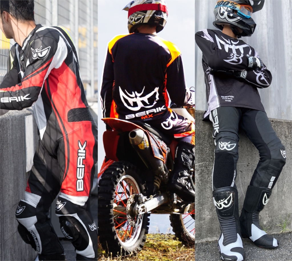 BERIKのレーシングスーツ・オフロード・モトジムカーナセットの試着が