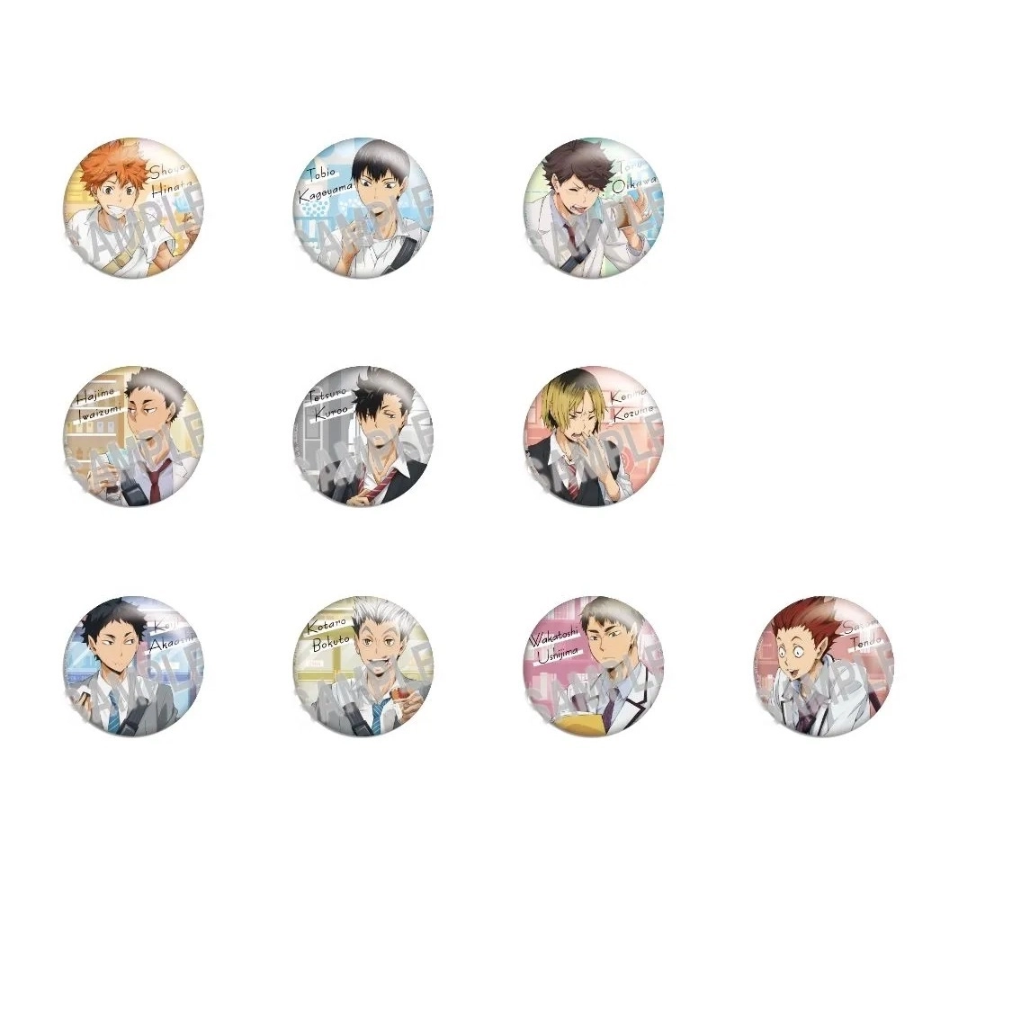 カラパレ ハイキュー!! より道 缶バッジ 10パック入りBOX タカラトミー