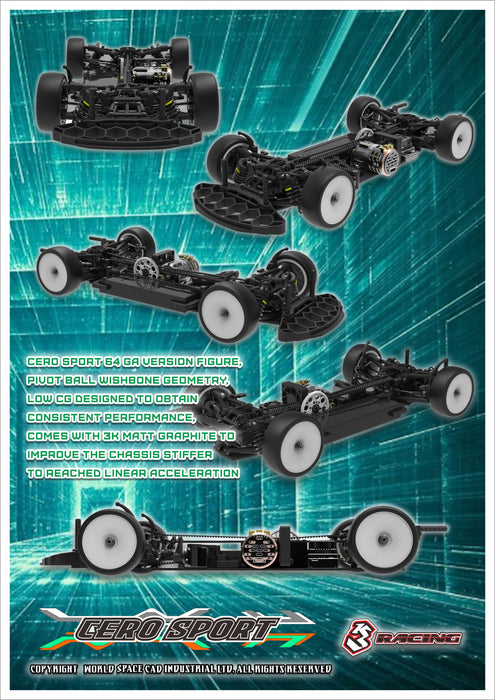 CERO SPORT マットカーボン 64ストラクチャー アルミナックル付き CERO