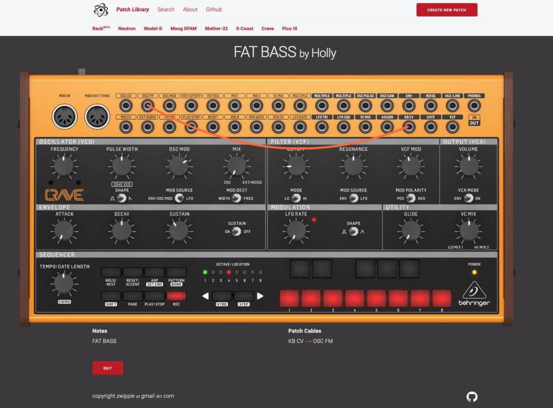 BEHRINGER Crave 使い方解説（1）：アナログセミモジュラーシンセの