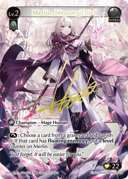 Merlin, Memory Thief (CSR) - Dawn of Ashes Alter Edition - Grand