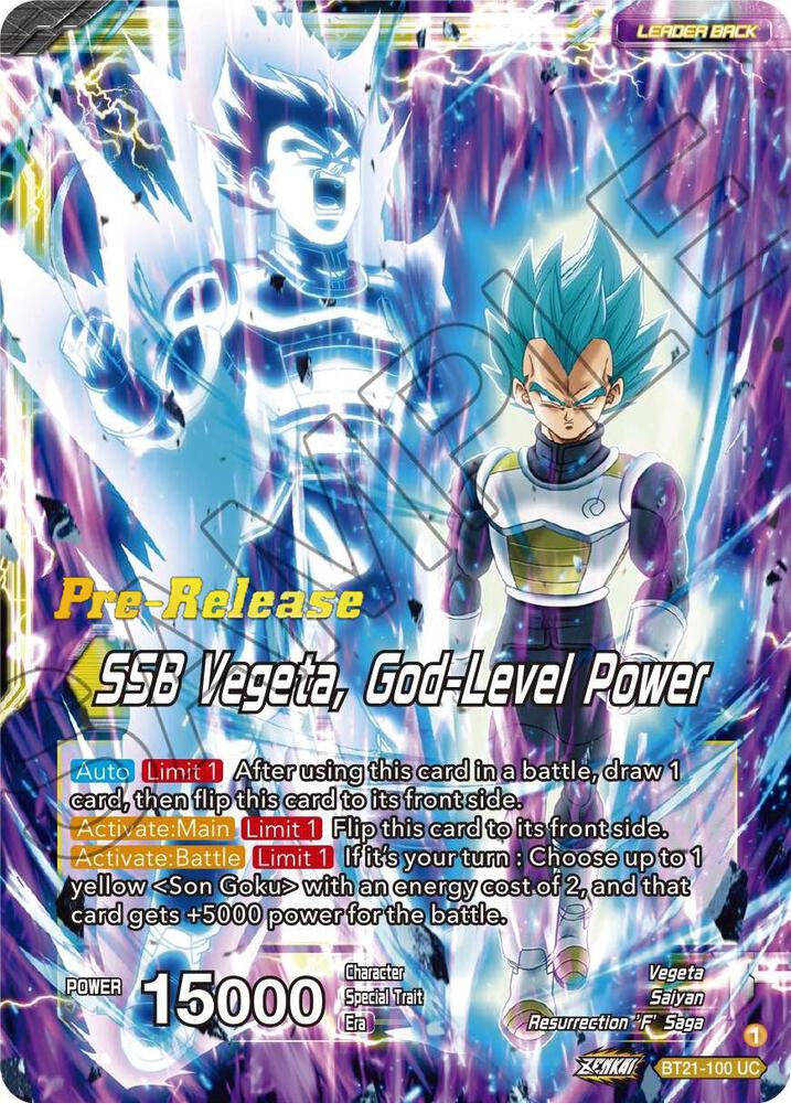 SSB Son Goku // SSB Vegeta, God-Level Power - Wild Resurgence Pre
