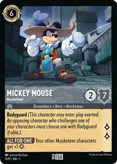 Mickey Mouse - Musketeer - Disney Lorcana Promo Cards - Disney