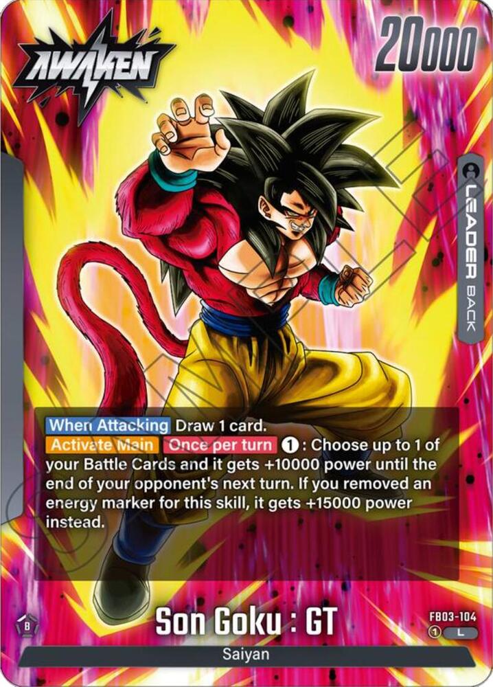Son Goku : GT - FB03-104 - Raging Roar - Dragon Ball Super: Fusion