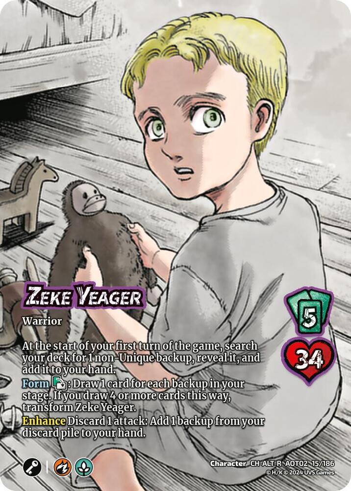 Zeke Yeager // Zeke, Beast Titan (Alternate Art) - Attack On Titan
