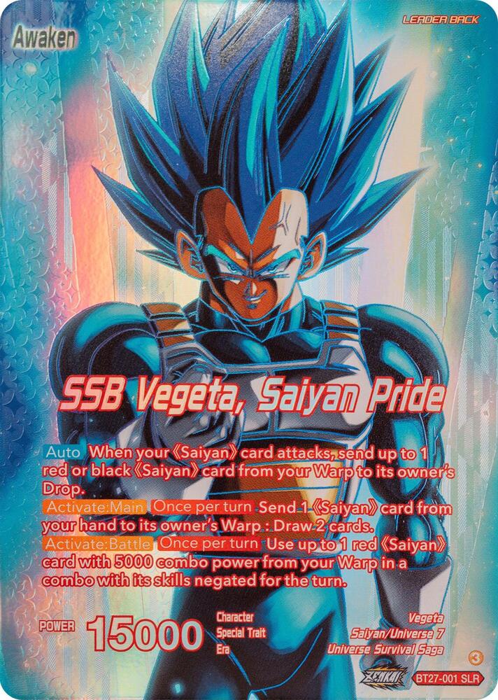 Vegeta // SSB Vegeta, Saiyan Pride (SLR) - History of Z - Dragon