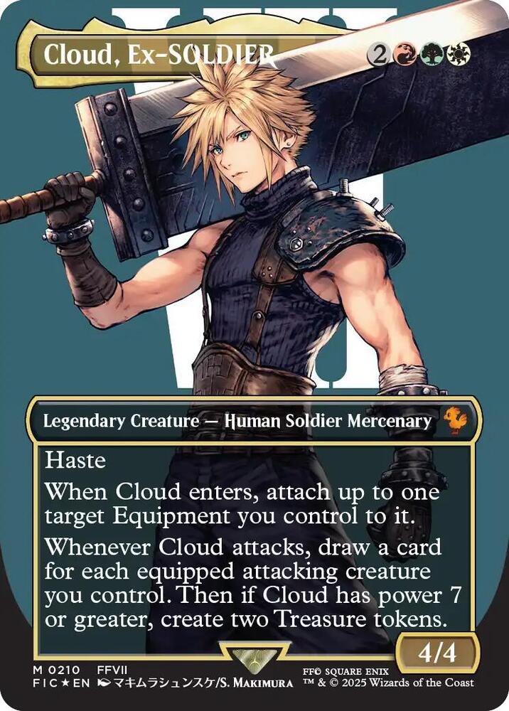 Cloud, Ex-SOLDIER (Borderless) (Surge Foil) - Commander: FINAL