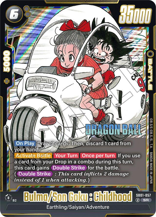 Bulma/Son Goku : Childhood - Manga Booster 01 - Dragon Ball Super